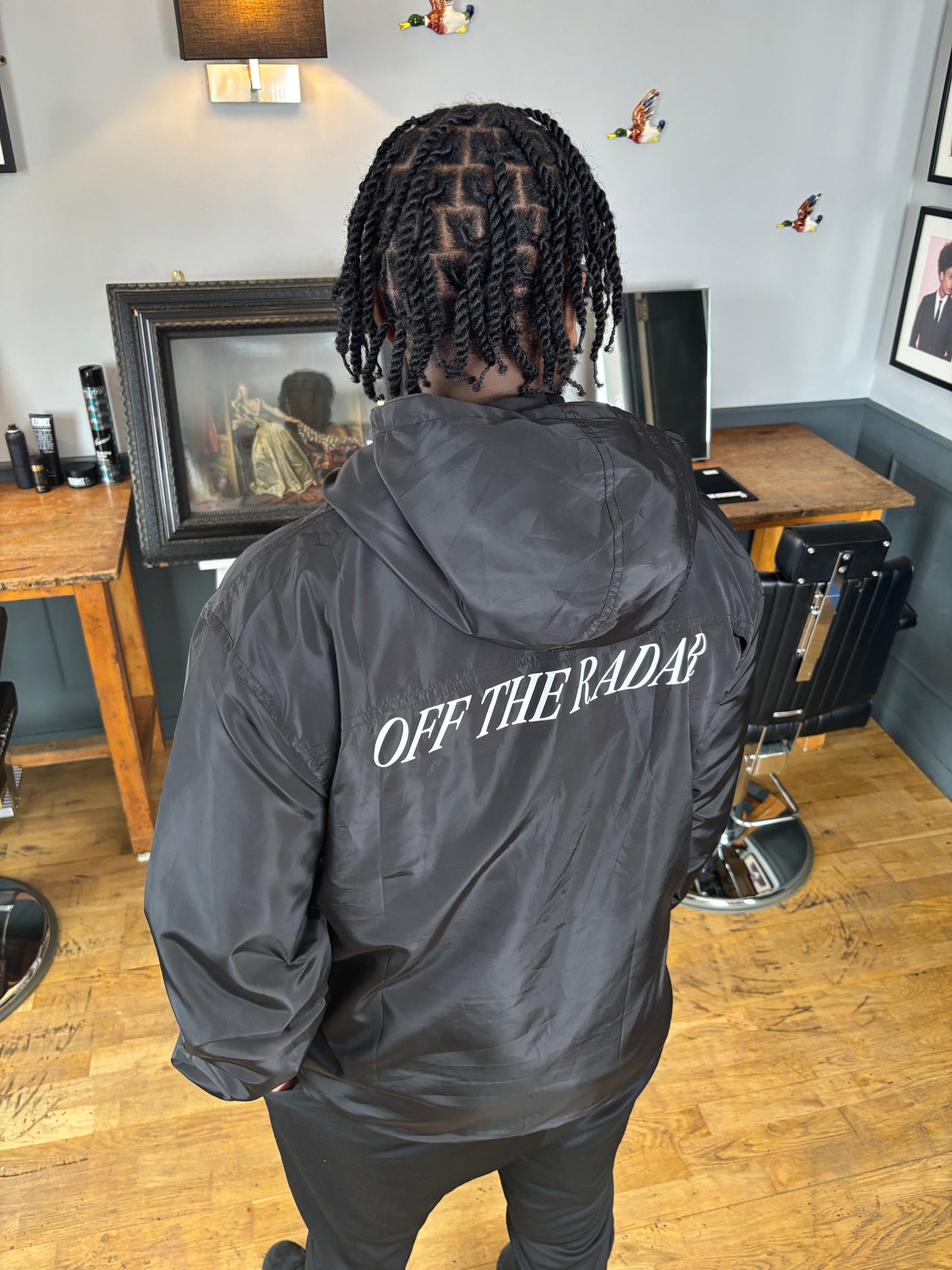 Black Windbreaker Jacket